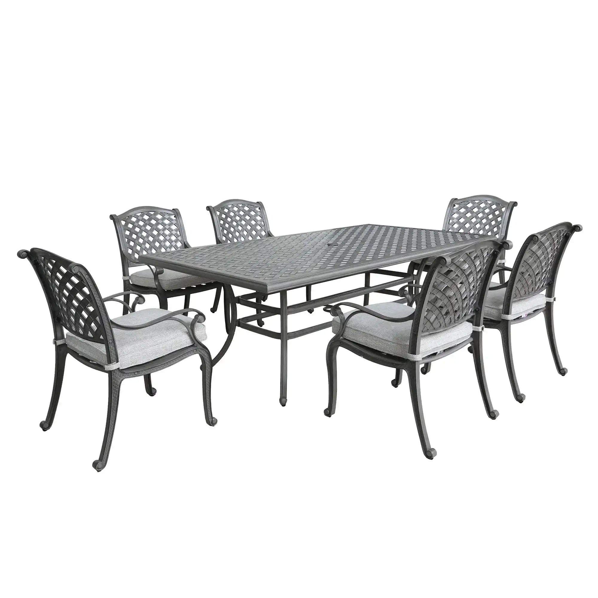 Outdoor Aluminum Dining Set With Cushion - Best Buy Furniture