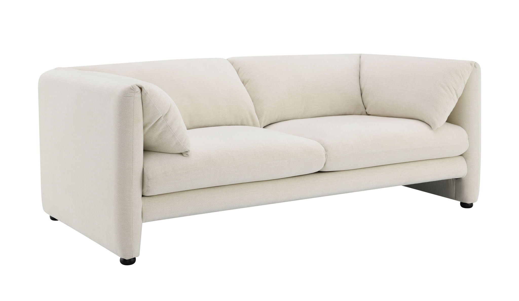Jaeda - Boucle Loveseat - Beige - Best Buy Furniture