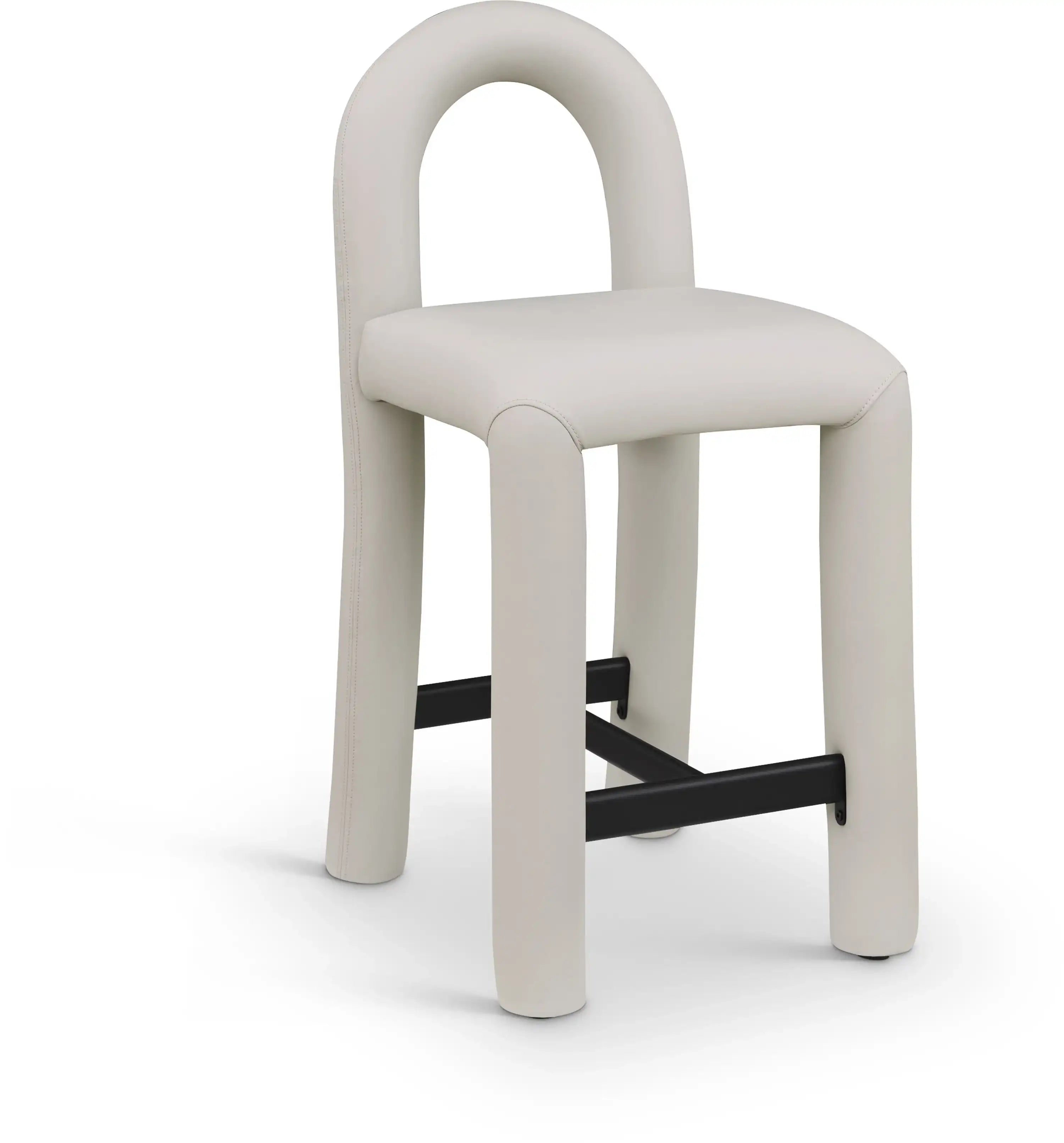 Amari - Faux Leather Stool - Best Buy Furniture