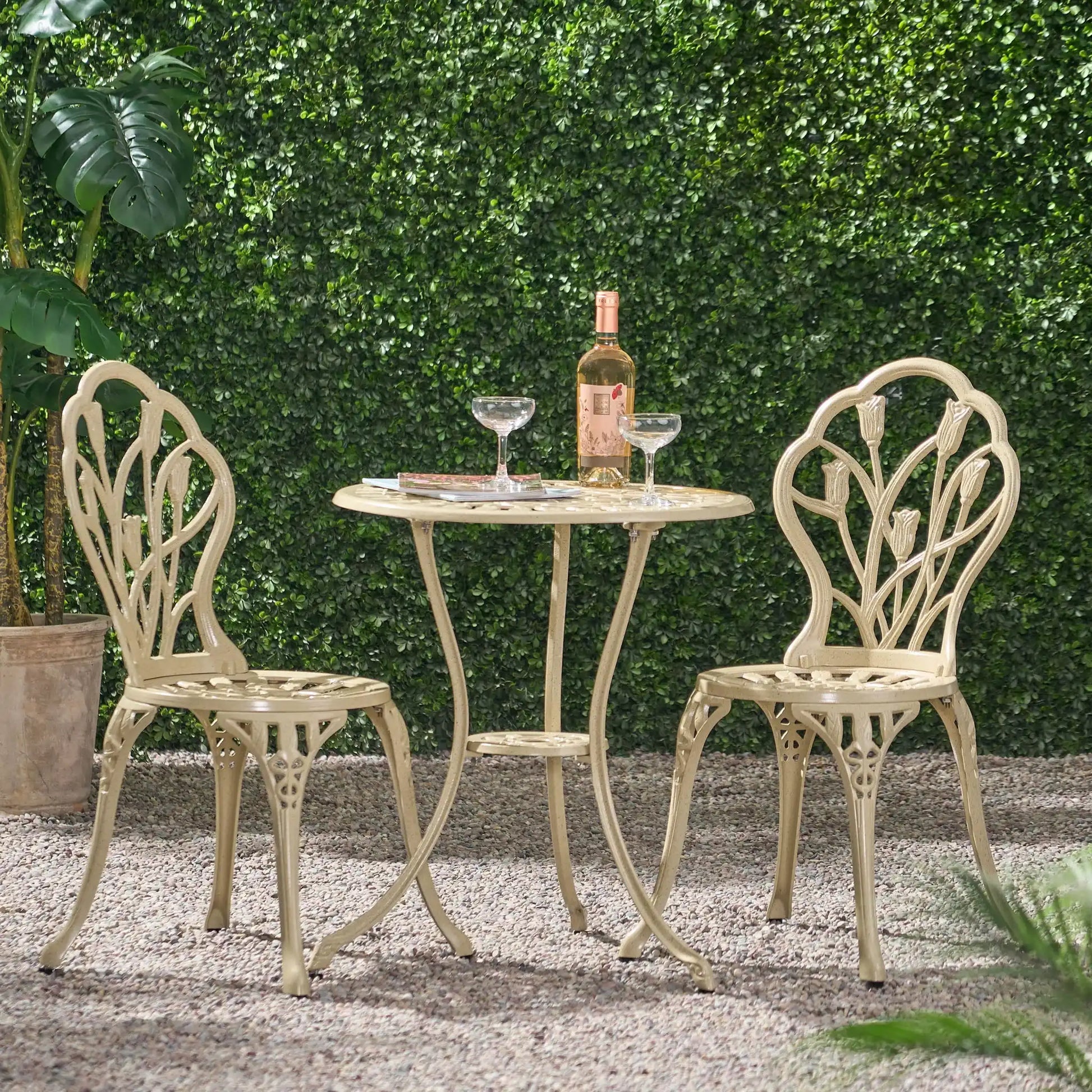 Nassau - Cast 3 Piece Bistro Set - Best Buy Furniture