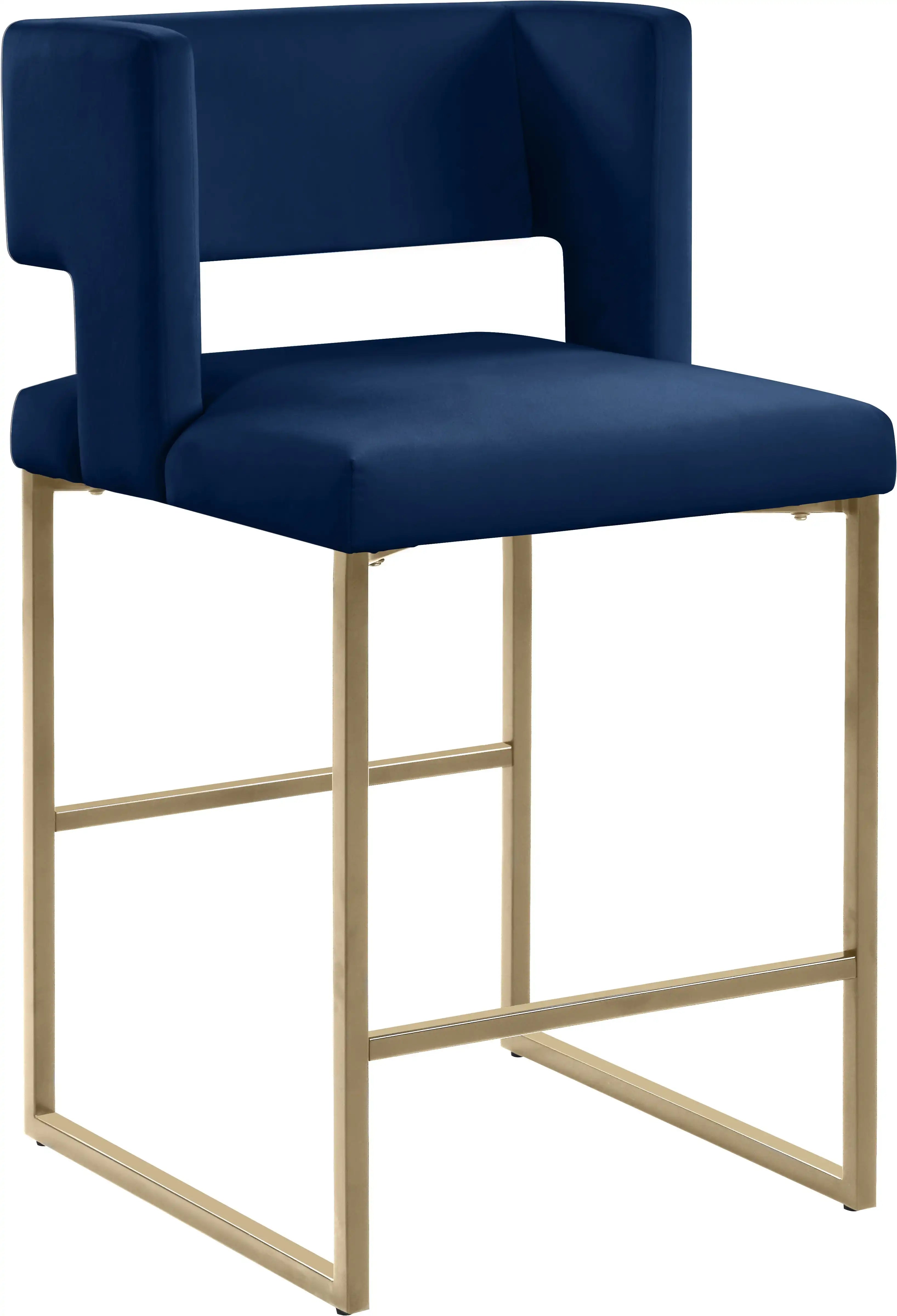 Caleb - Counter Stool with Gold Legs (Set of 2) - Best Buy Furniture