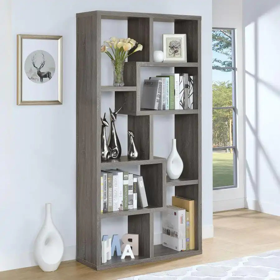 Theo - 6-Shelf Bookshelf - Best Buy Furniture