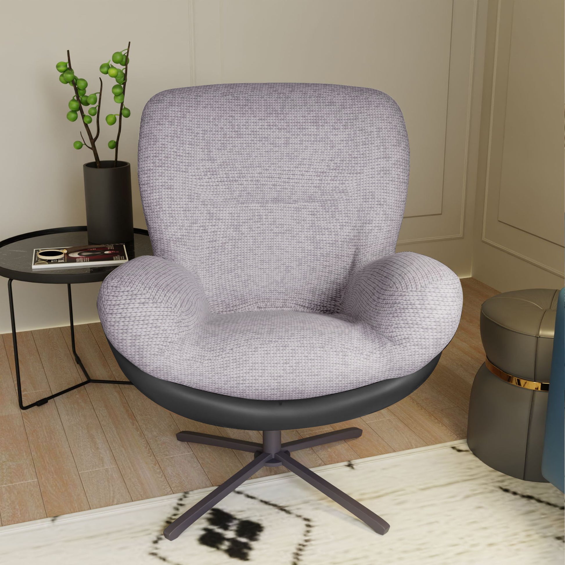 360° Swivel Office Chair, No Wheels - Best Buy Furniture