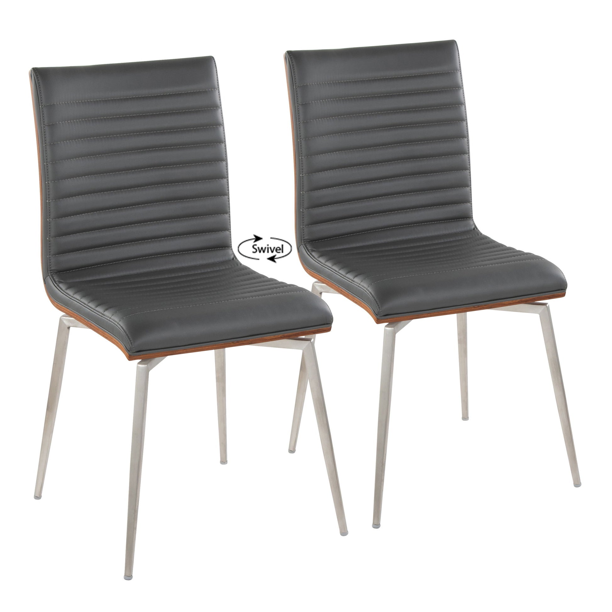 Mason - Contemporary Dining Chair (Set of 2) With Swivel - Best Buy Furniture