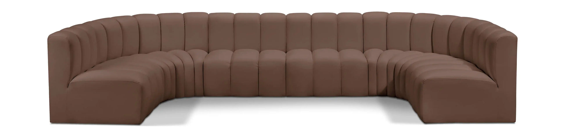 Arc - Faux Leather Modular U-Shaped Sectional - Best Buy Furniture