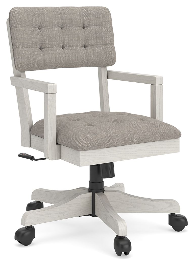 Robbinsdale - Home Office Desk Chair - Antique White - Best Buy Furniture