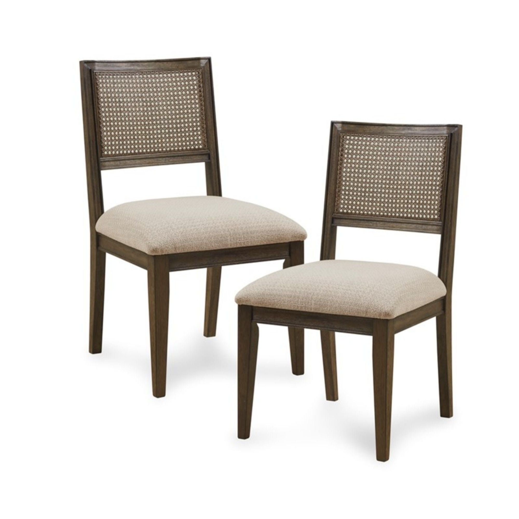 Modern Armless Dining Chair With Cane Back (Set of 2) - Best Buy Furniture
