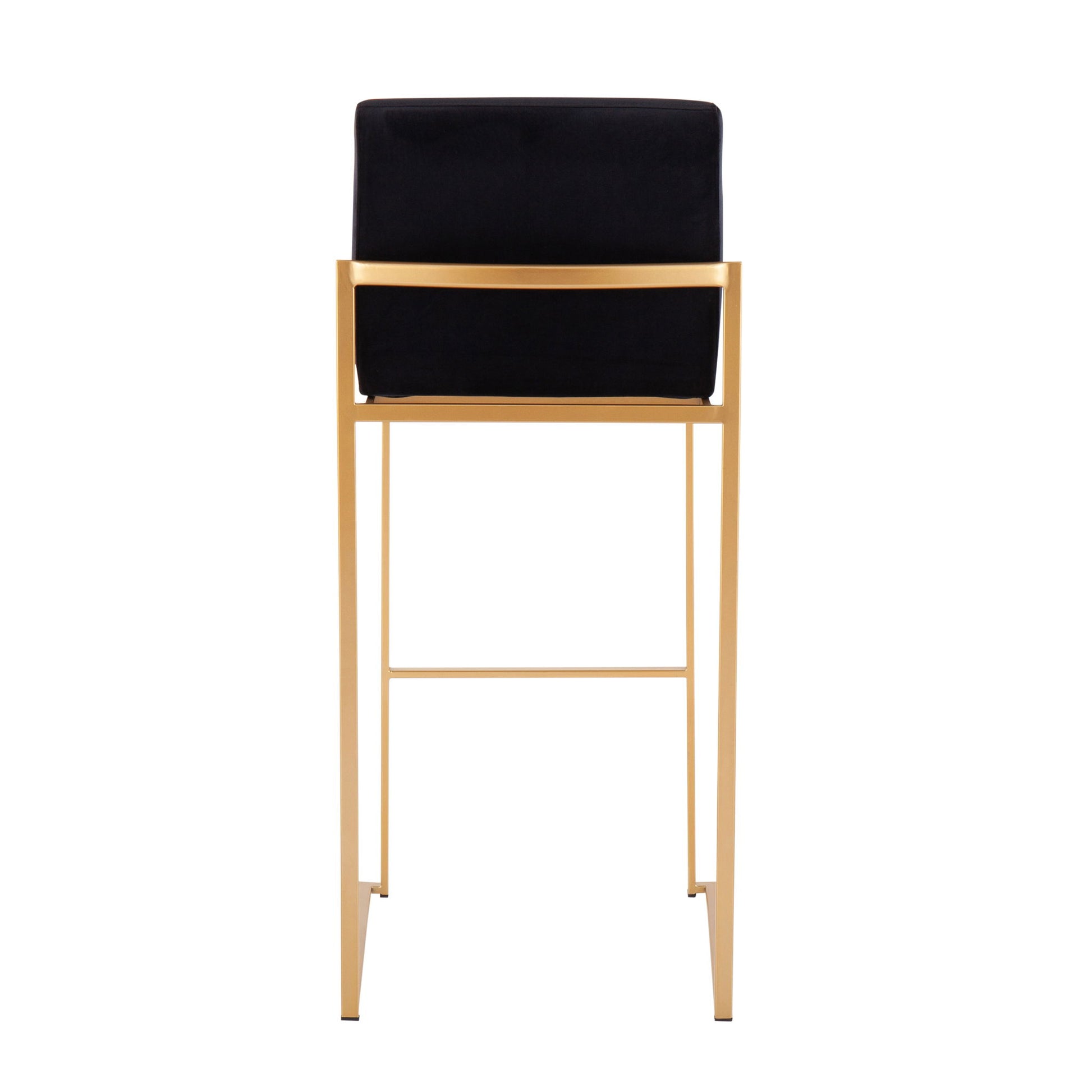 Fuji - Contemporary Design High Back Barstool (Set of 2) - Best Buy Furniture