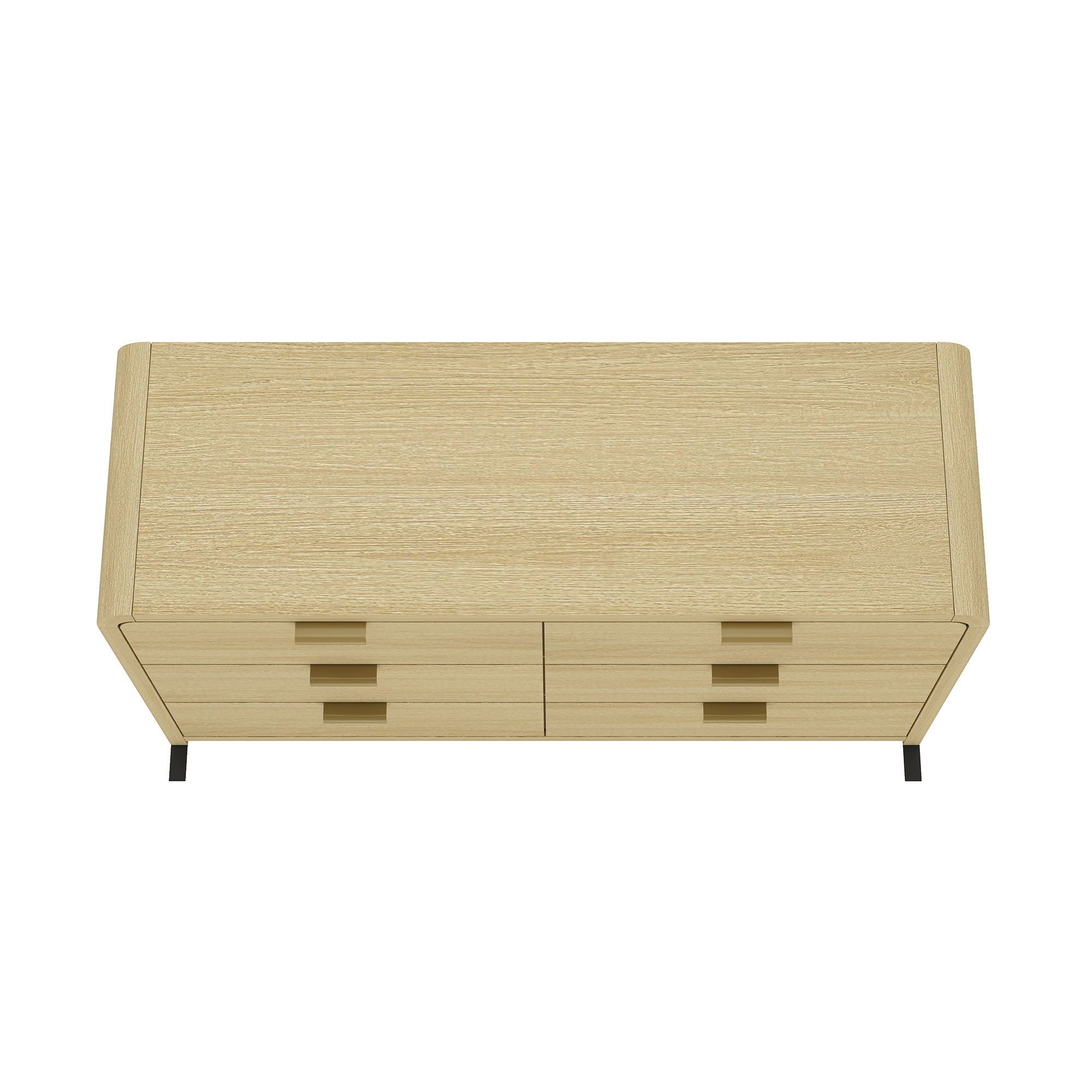 Grace - Double Dresser With 6 Drawers - Oak