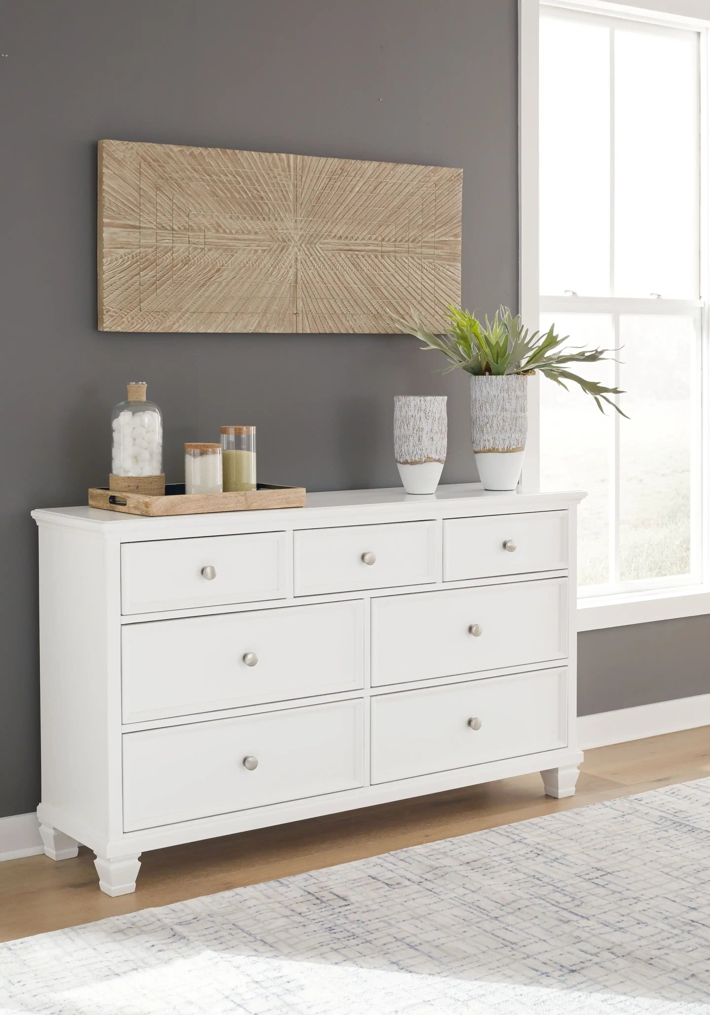 Fortman - Dresser - White - Best Buy Furniture