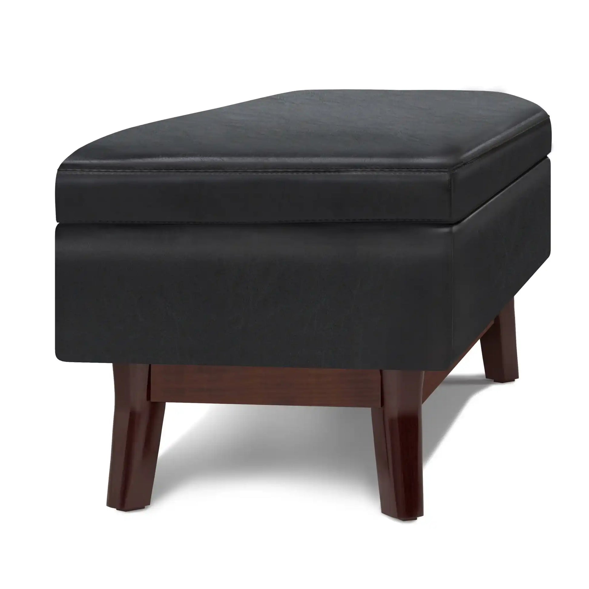 Owen - Rectangular Storage Ottoman - Midnight Black - Best Buy Furniture