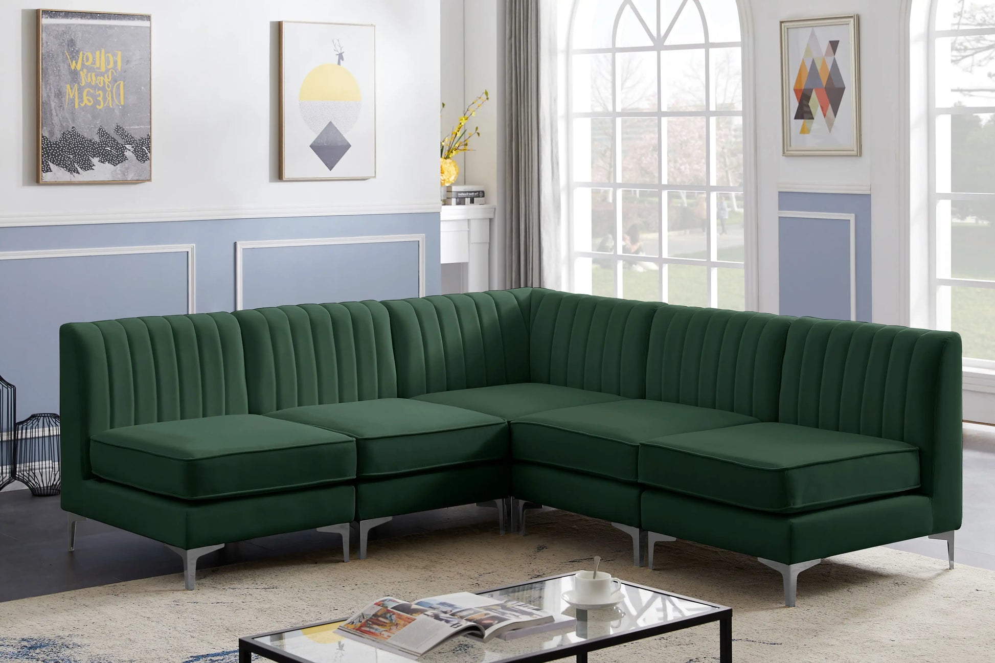 Alina - 5 Piece Armless Sectional - Best Buy Furniture