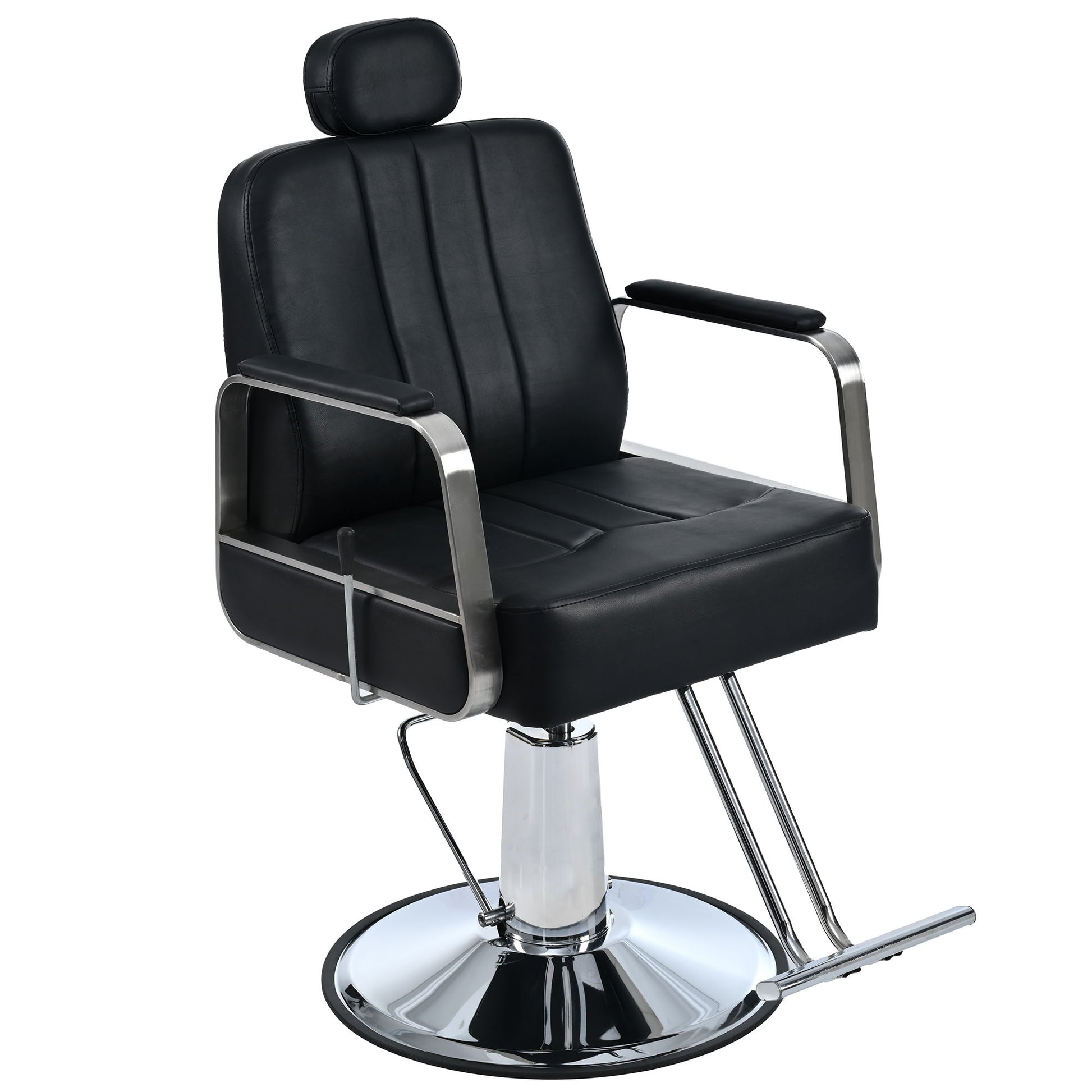 Premium Reclining Barber Chair Salon Chair For Hair Stylist With Heavy Duty Hydraulic Pump, 360° Rotation, Tattoo Chair Shampoo Beauty Salon Equipment, Max Load Weight 400 Lbs - Best Buy Furniture