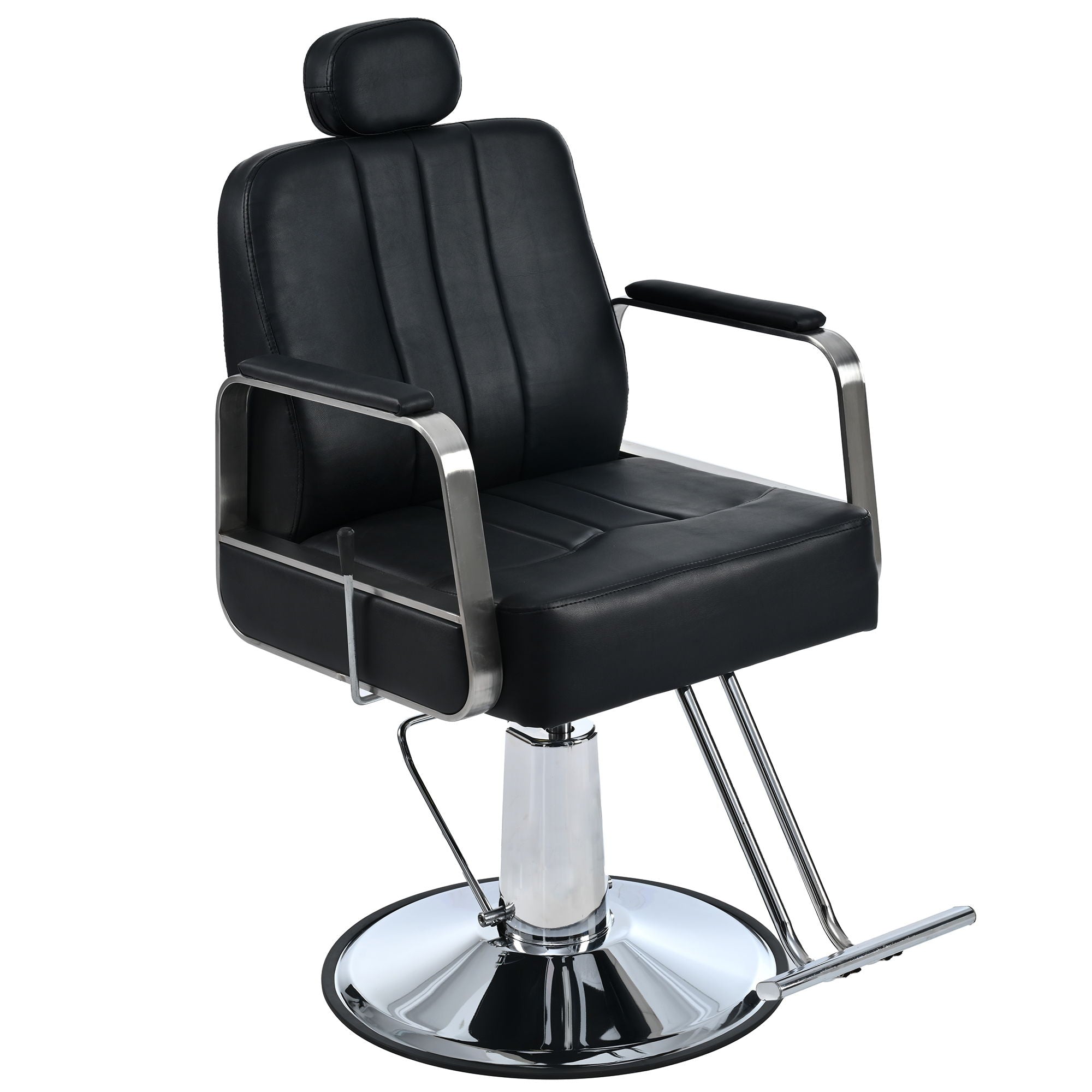 Premium Reclining Barber Chair Salon Chair For Hair Stylist With Heavy Duty Hydraulic Pump, 360° Rotation, Tattoo Chair Shampoo Beauty Salon Equipment, Max Load Weight 400 Lbs - Best Buy Furniture