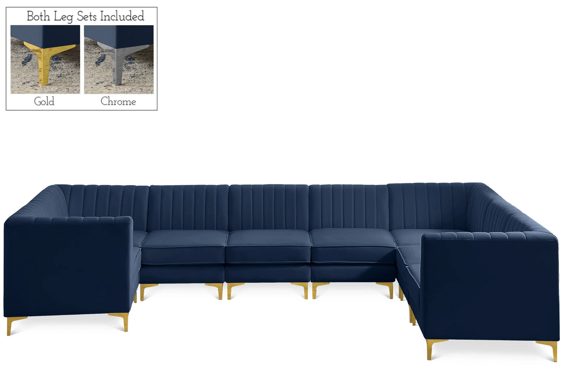 Alina - 8 Piece Modular U-Shaped Sectional - Best Buy Furniture