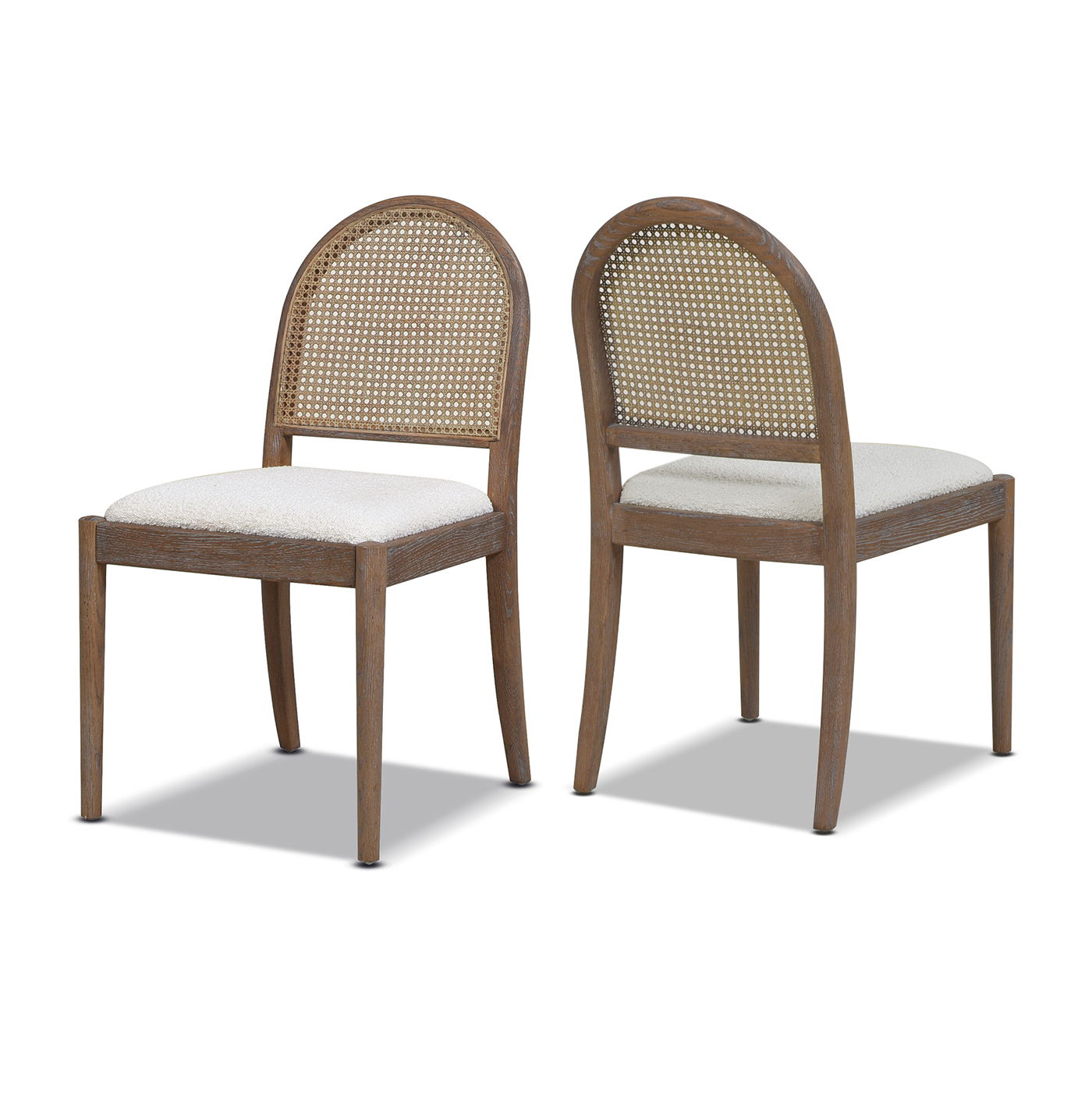 Panama - Curved Cane Side Dining Chair (Set of 2) - Best Buy Furniture