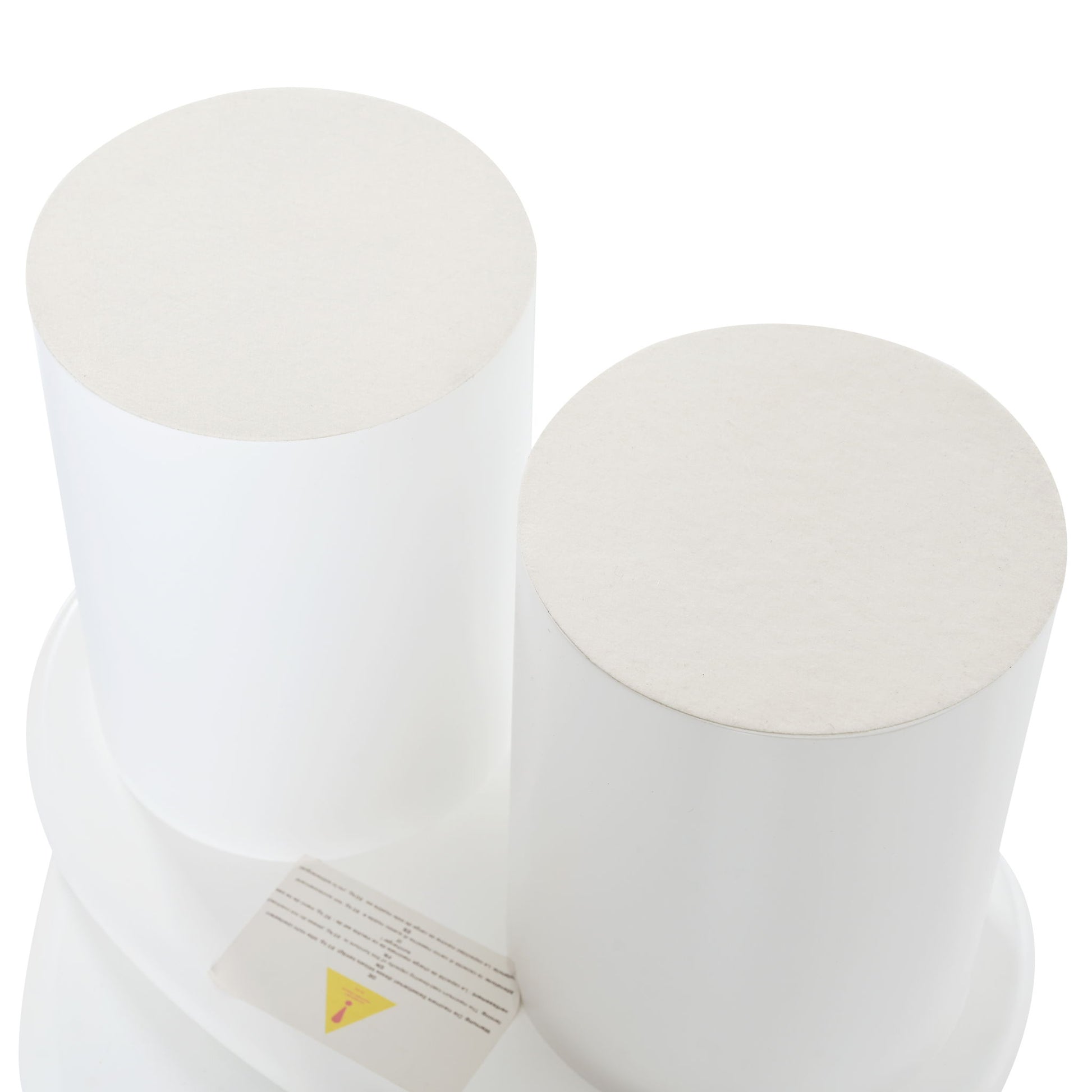 Cloud - Coffee Table (Set of 3), Irregular Shape Coffee Table With 2 Drawers, 2 Small Stools For Living Room - White - Best Buy Furniture