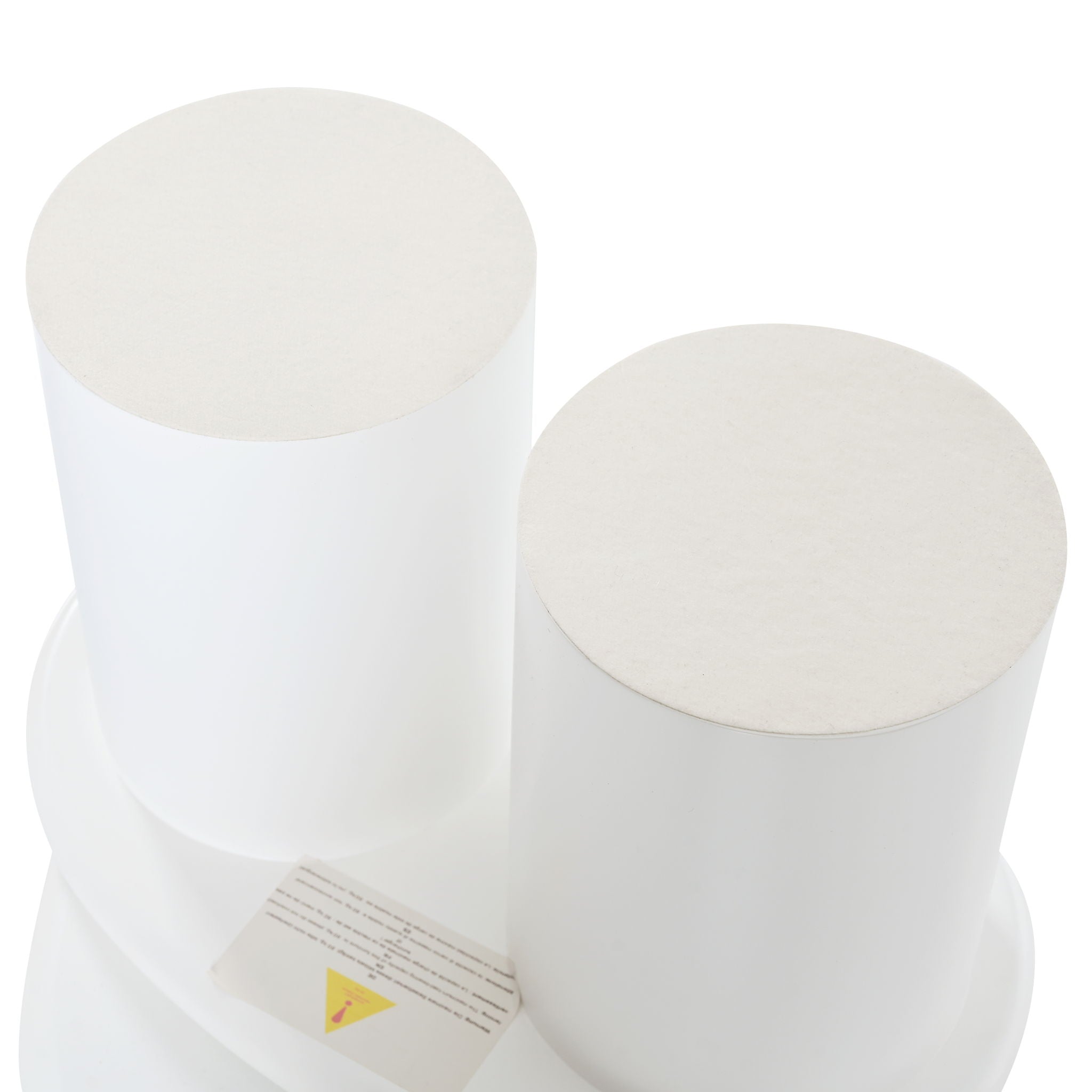 Cloud - Coffee Table (Set of 3), Irregular Shape Coffee Table With 2 Drawers, 2 Small Stools For Living Room - White - Best Buy Furniture