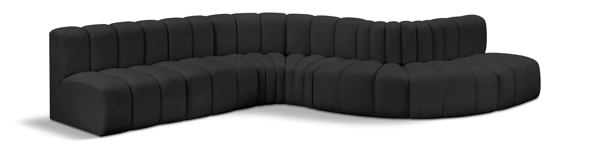 Arc - Faux Leather 7 Piece Modular Sofa - Best Buy Furniture
