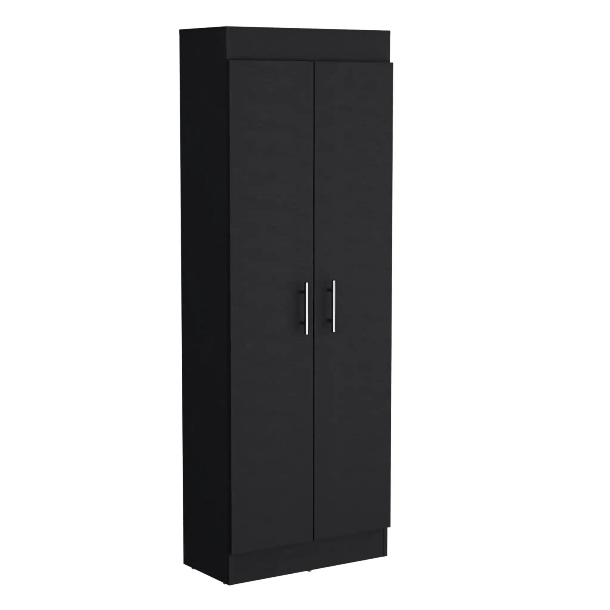 Clinton - Pantry Cabinet Kitchen Storage - Black - Best Buy Furniture