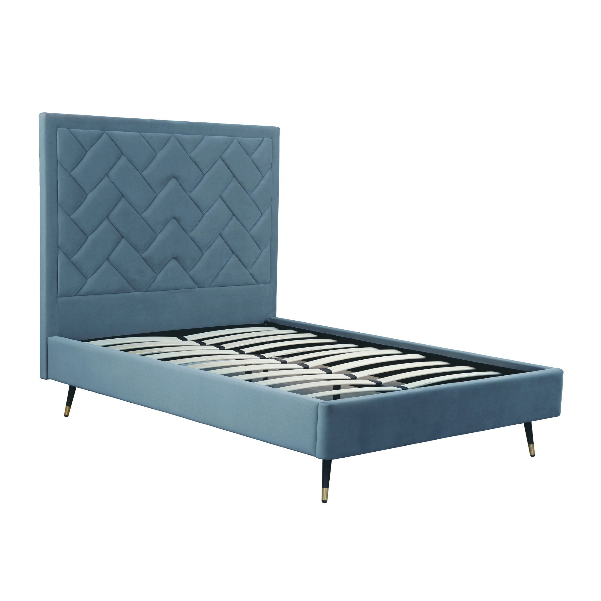 Crosby - Bed With Upholstered Headboard And Slats