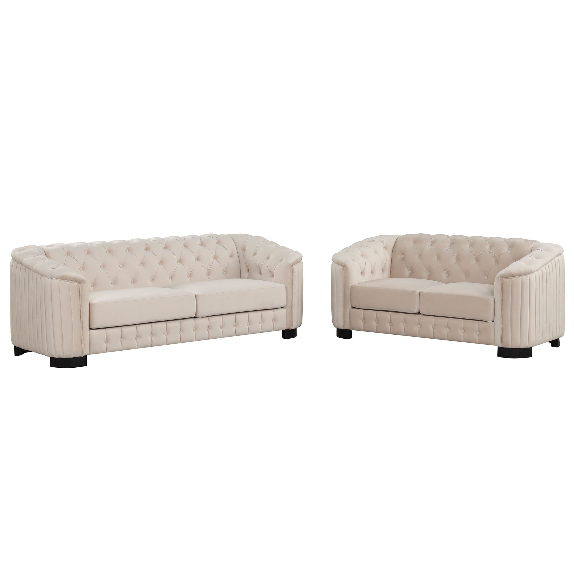 Upholstered 3 Piece Sofa Set With Legs - Best Buy Furniture