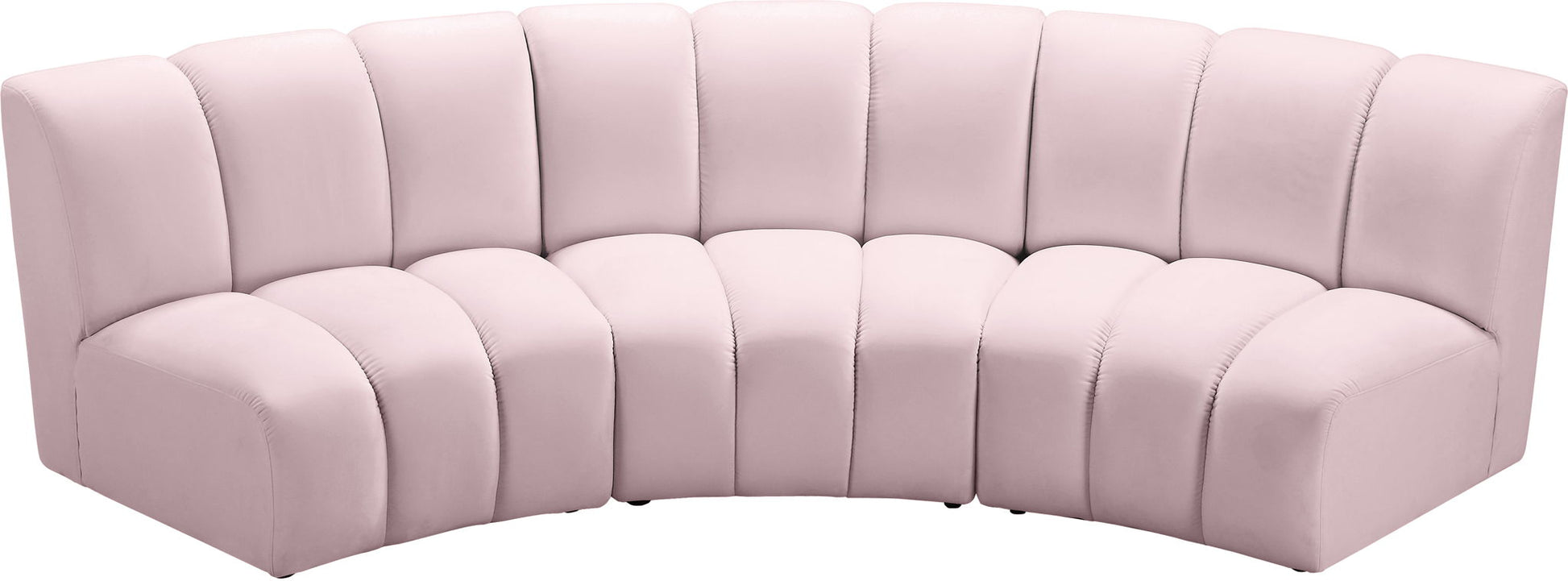 Infinity - 3 Piece Velvet Modular Sectional - Best Buy Furniture