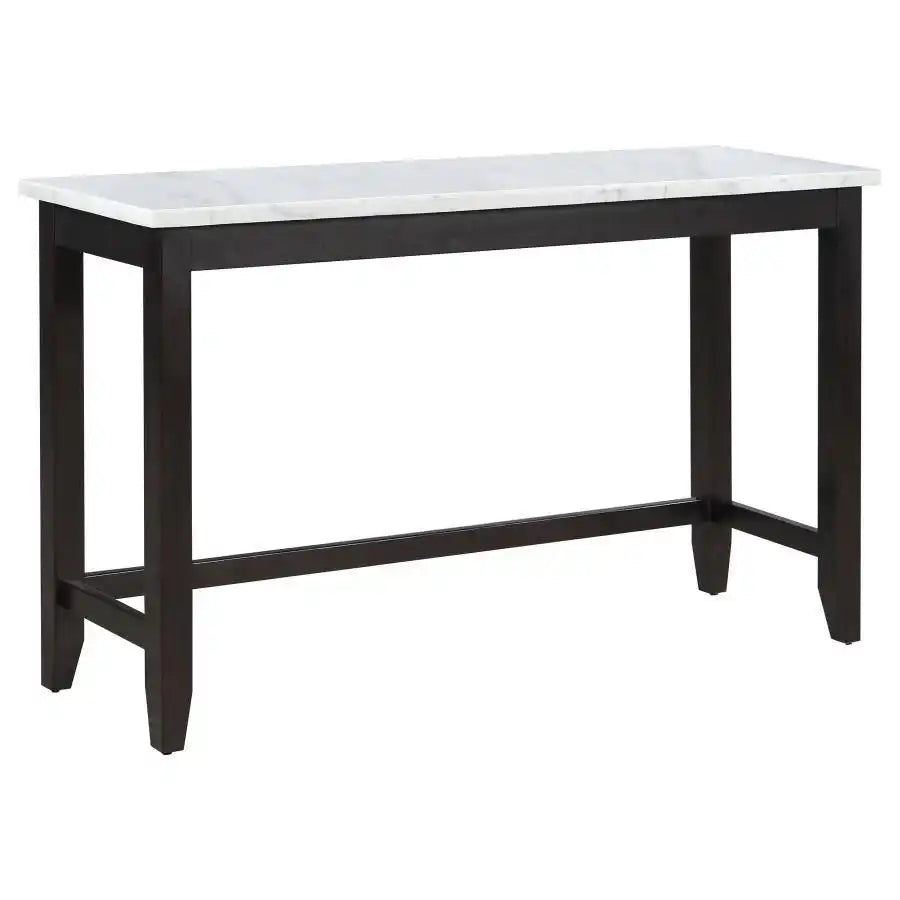 Toby - Marble Counter Dining Table - Rustic Espresso - Best Buy Furniture