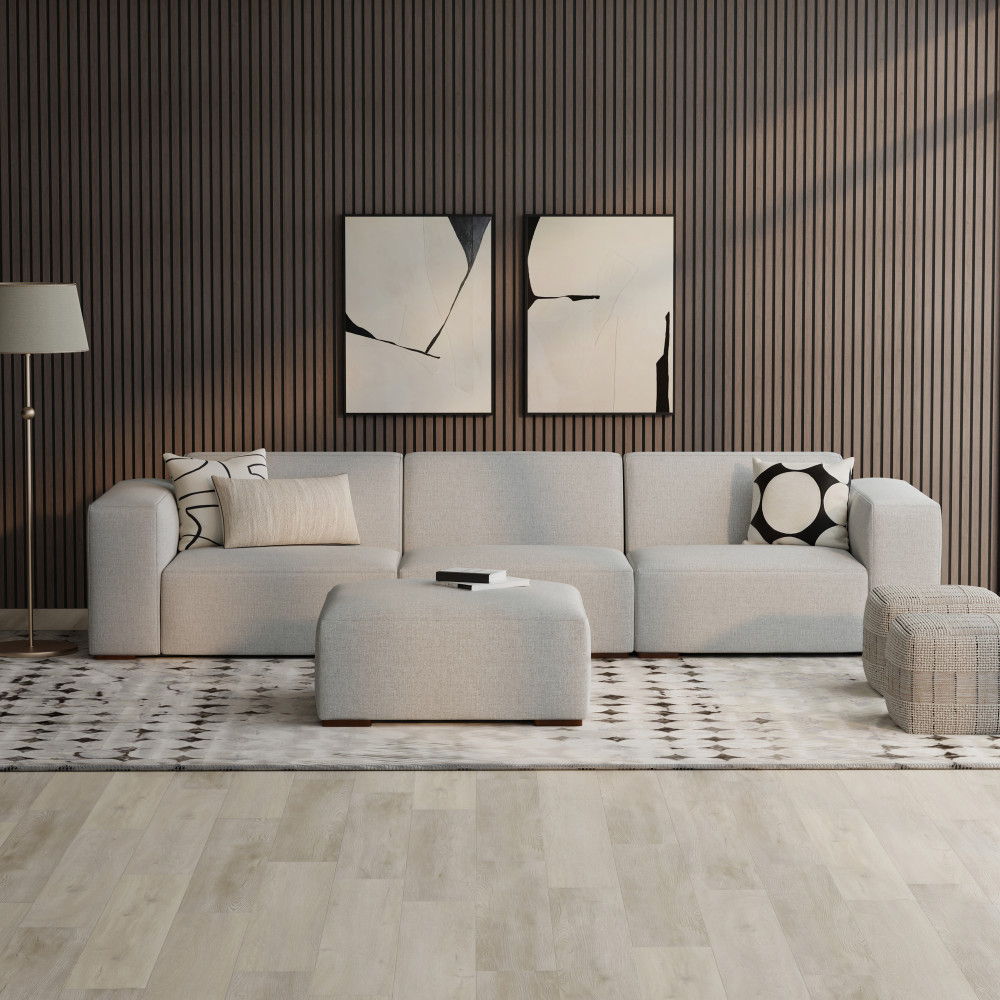 Rex - Handcrafted Sectional Sofa And Ottoman - Best Buy Furniture