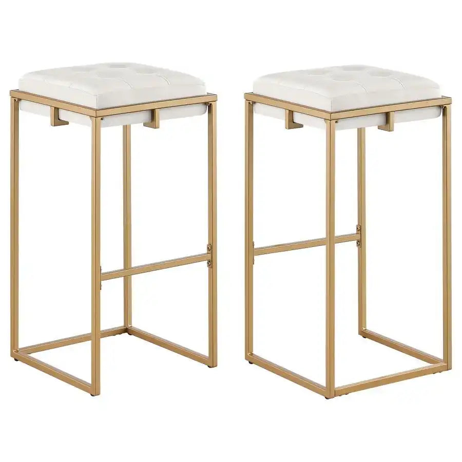 Nadia - Upholstered Backless Stool (Set of 2) - Best Buy Furniture