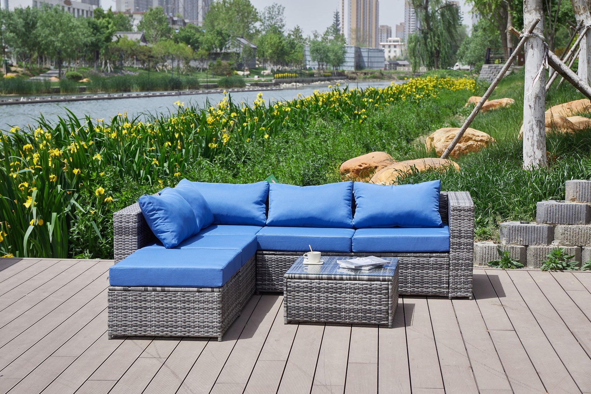 Patio Sofa With Cushions - Best Buy Furniture