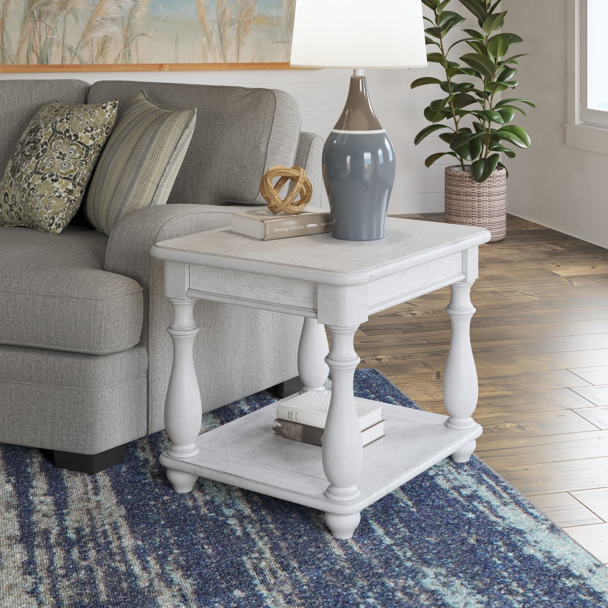 Mariano - Square End Table - Gray - Best Buy Furniture