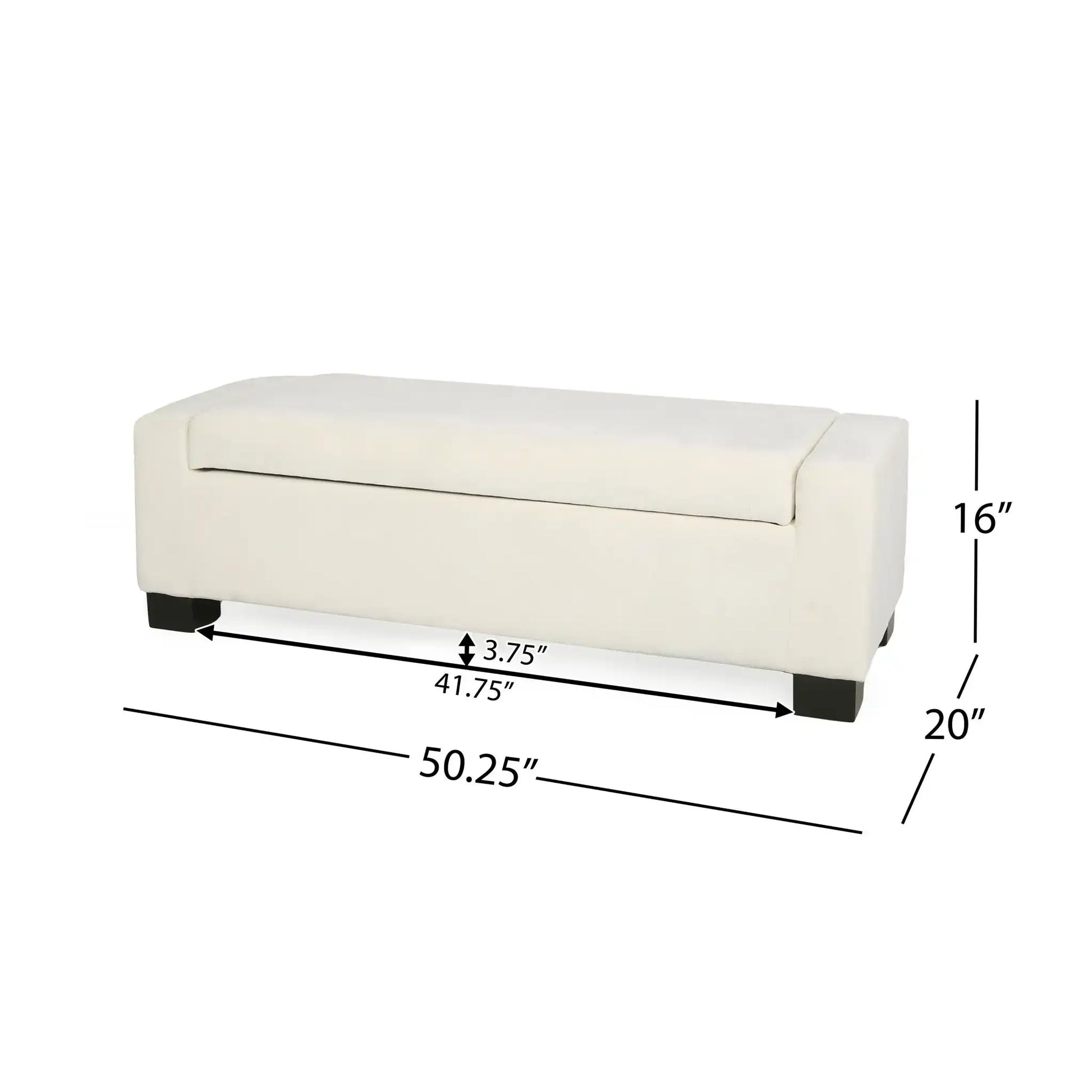 Textured Fabric Ottoman Bench With Hinged Lid - Best Buy Furniture