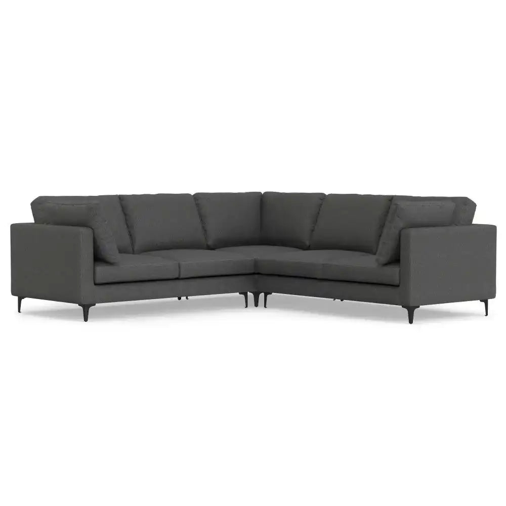 Ava - Mid Century Corner Sectional Sofa Handcrafted - Best Buy Furniture