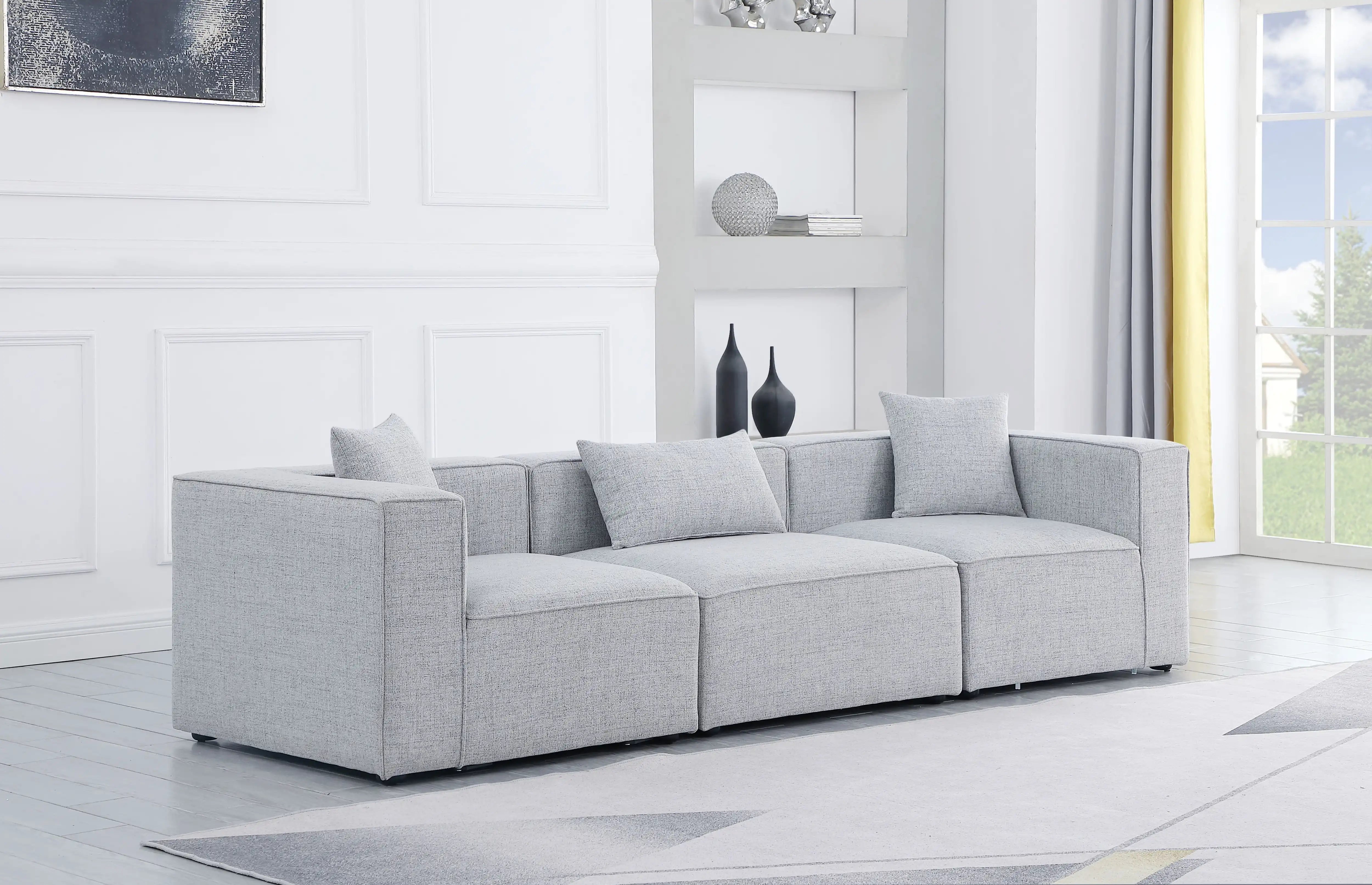 Cube - Linen Modular 3 Seat Sofa - Best Buy Furniture