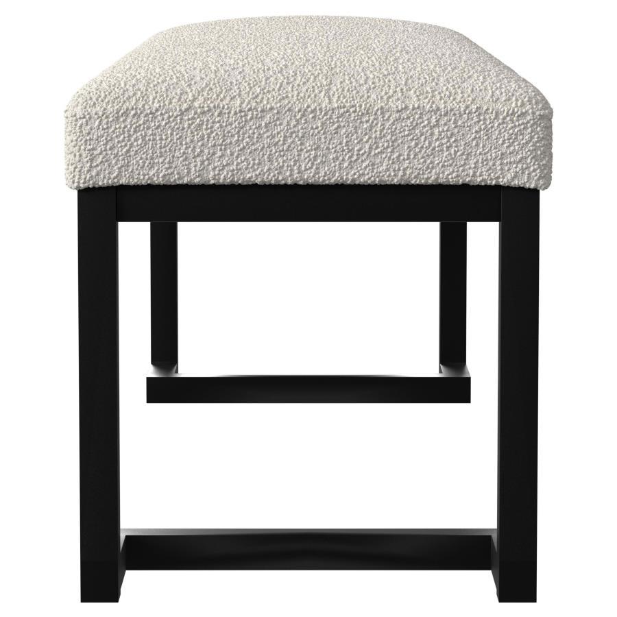 Mesa - Boucle Upholstered Tufted Accent Bench - Best Buy Furniture