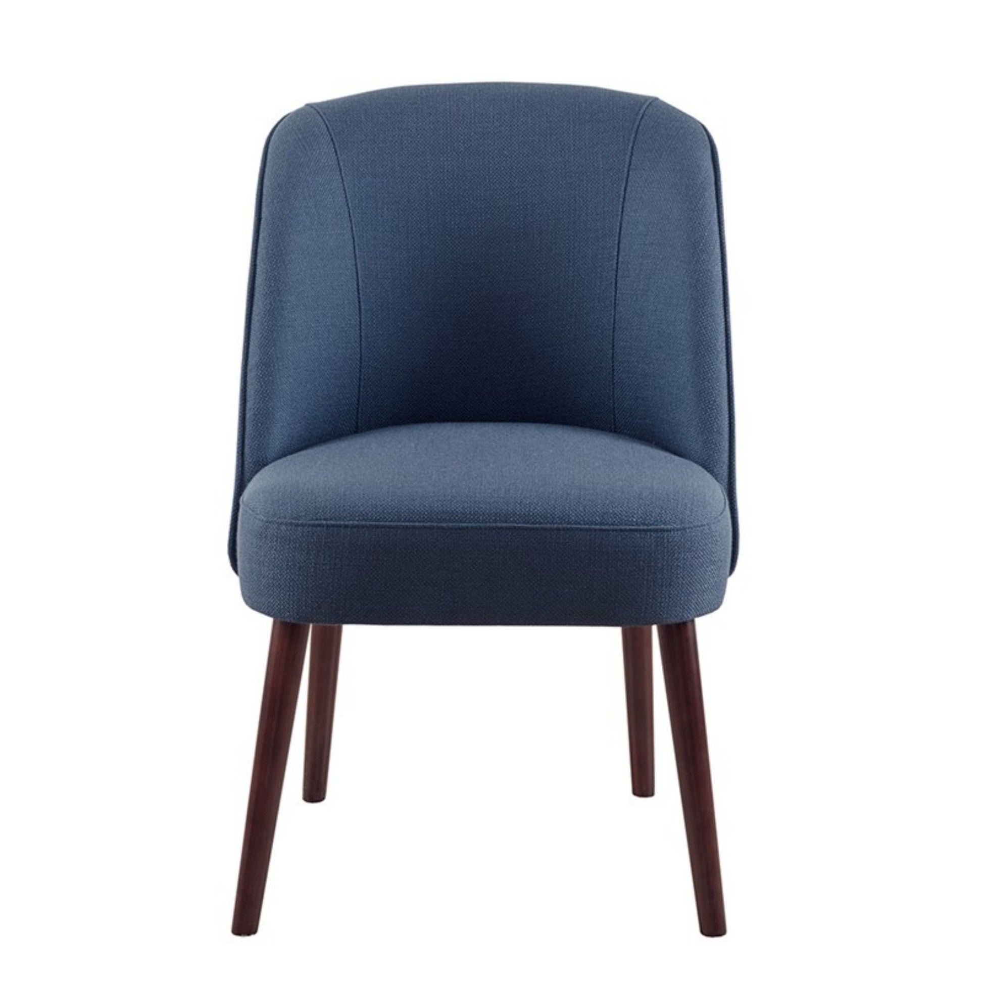 Bexley - Rounded Back Dining Chair With Wraparound Back - Blue - Best Buy Furniture