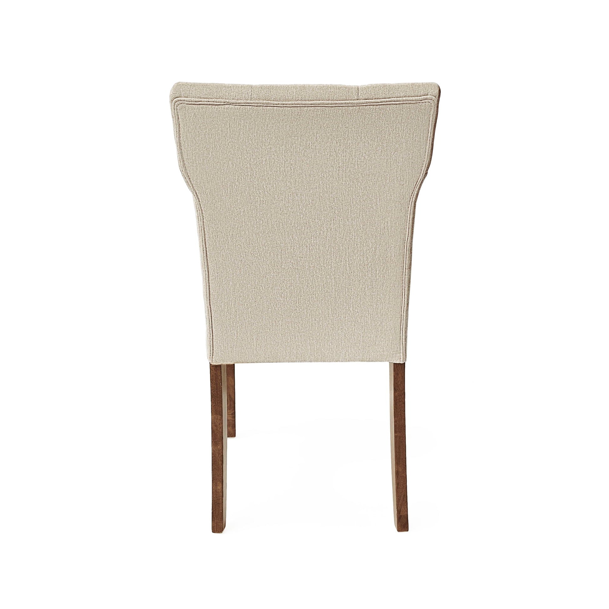 Modern Indoor Wood Dining Set With Chairs And Table, Rubber Wood, 6 Piece - Cream / Walnut - Best Buy Furniture