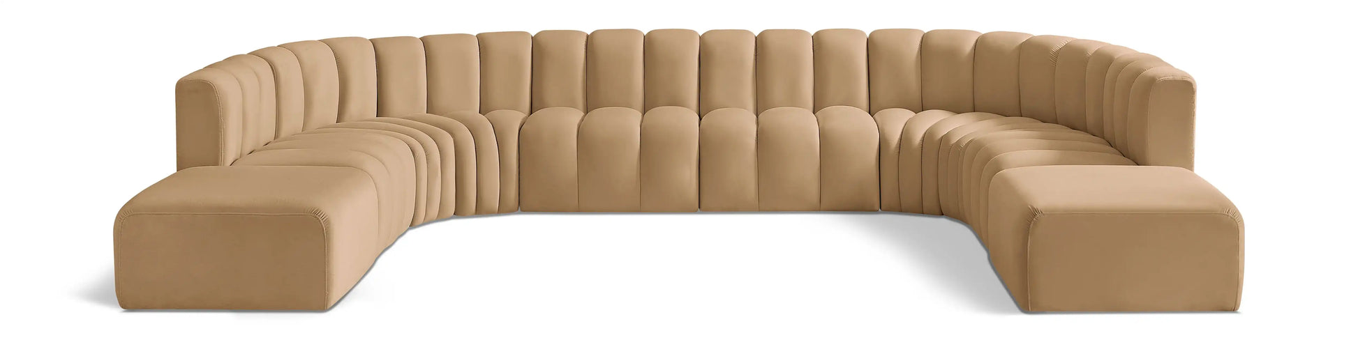 Arc - Velvet Modular Sectional - Best Buy Furniture