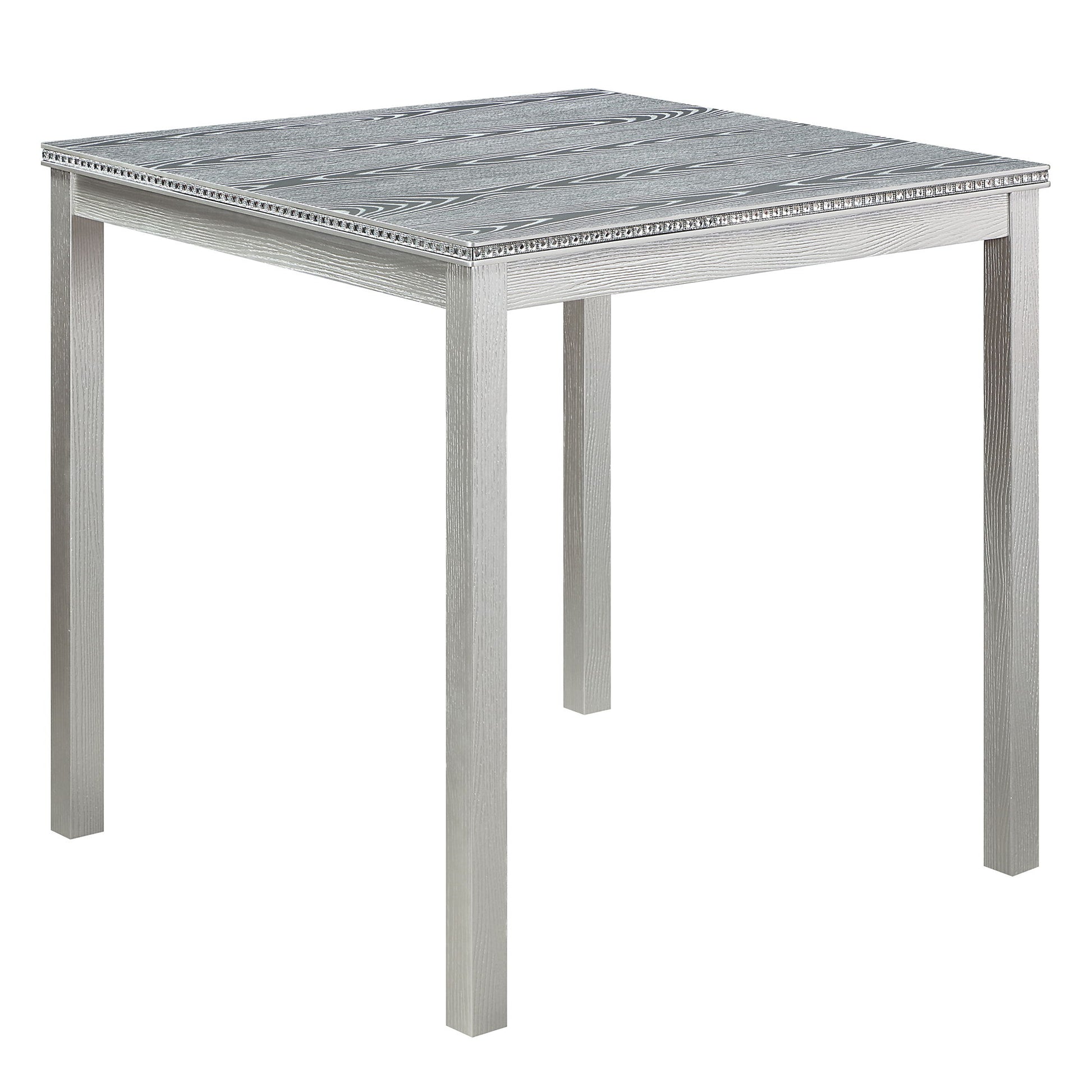 5 Pieces Counter Height Table Set, Kitchen Table With Square Table And 4 Upholstered Chairs - Best Buy Furniture