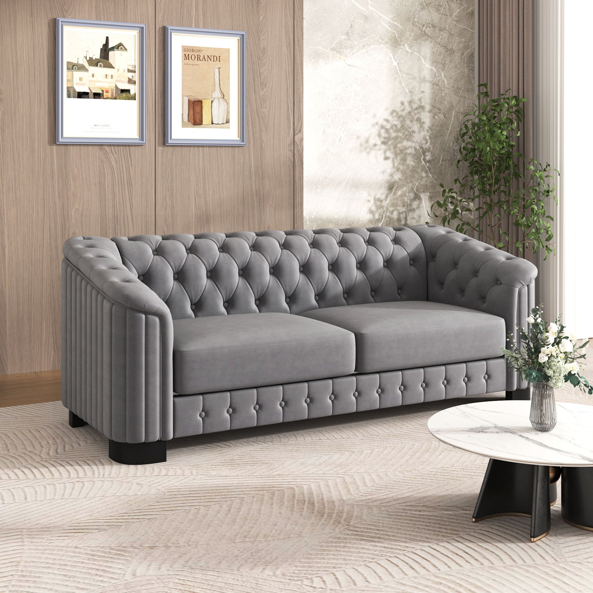 Sofa With Thick Removable Seat Cushion, 3 Seater - Best Buy Furniture