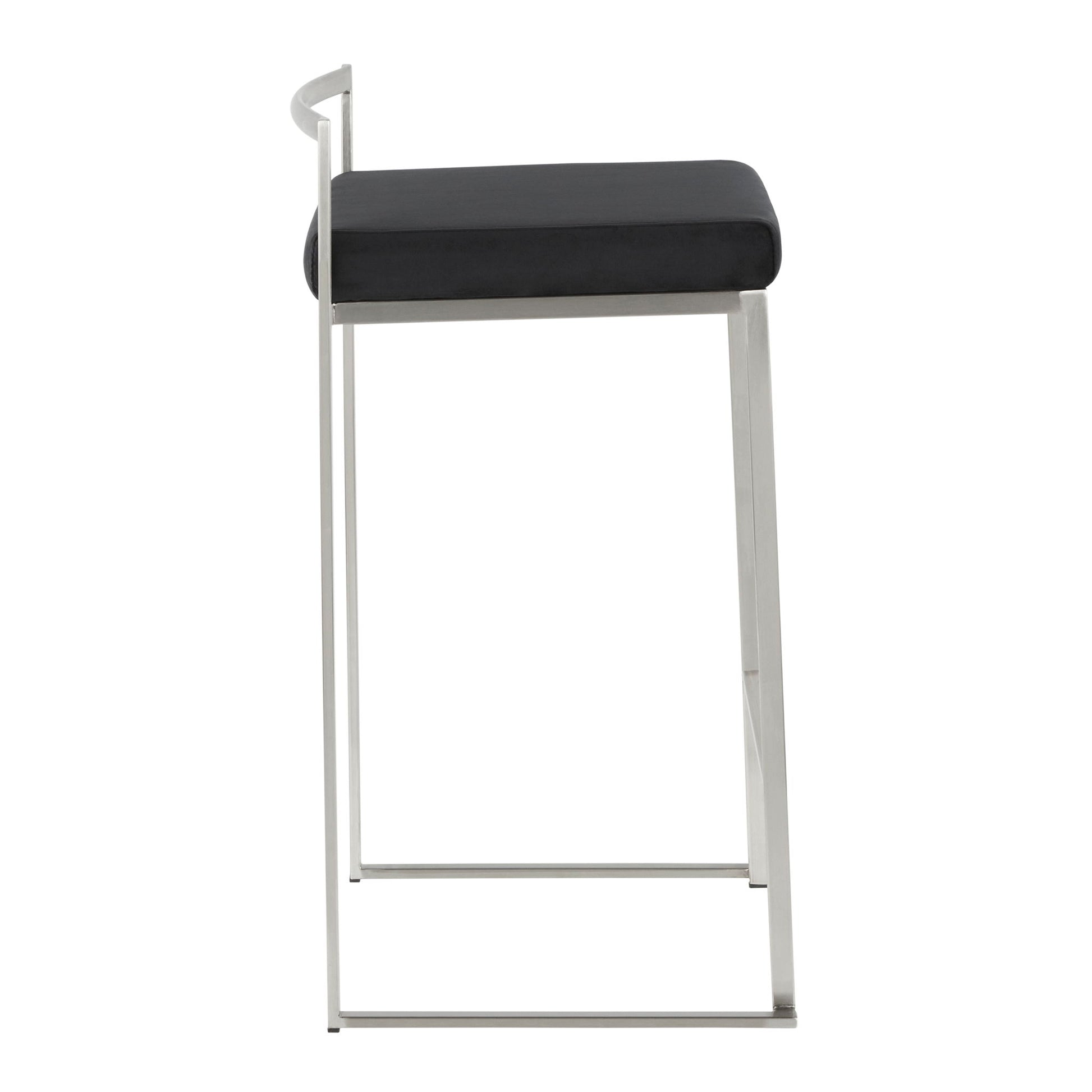Fuji - Contemporary Elegant Stackable Counter Stool Set - Best Buy Furniture