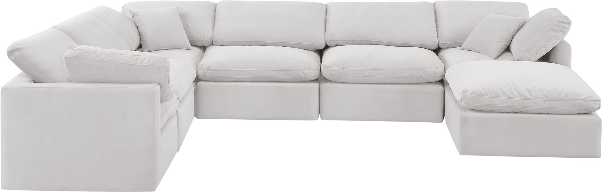 Indulge - Velvet 7 Piece Modular Sectional - Best Buy Furniture