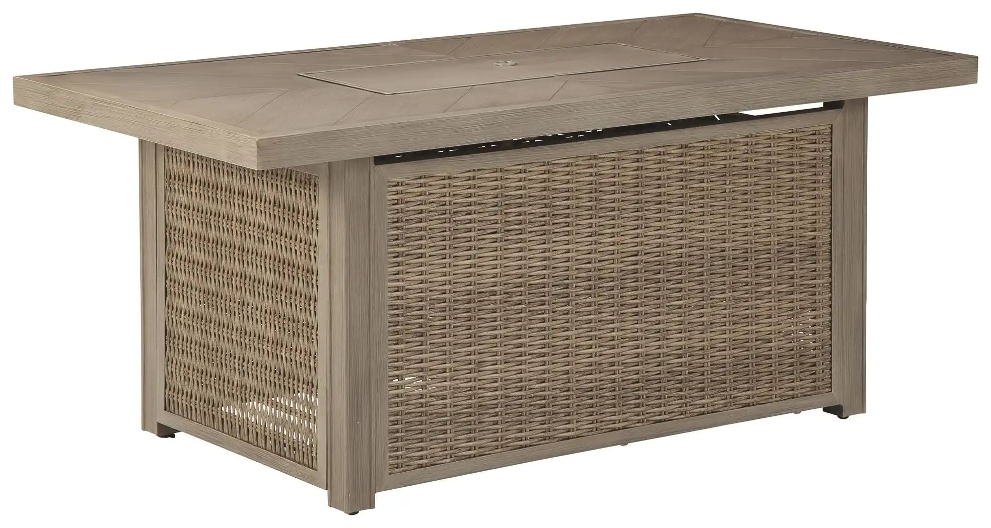 Beachcroft - Rectangular Fire Pit Table - Best Buy Furniture