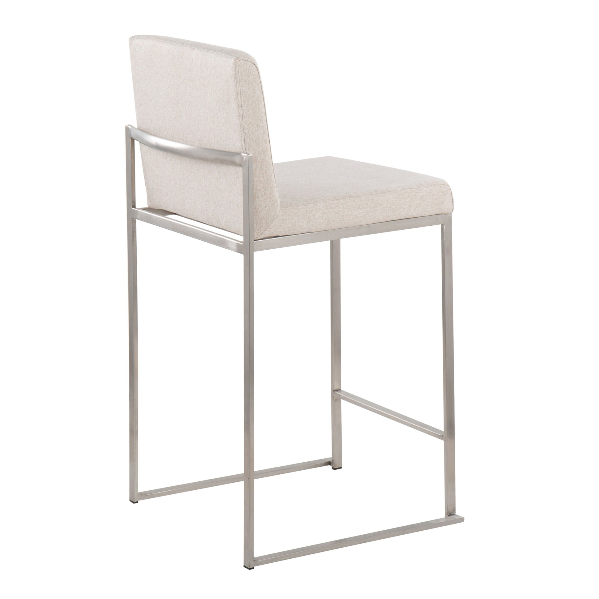 Fuji - Contemporary High Back Counter Stool, Functional Design - Best Buy Furniture
