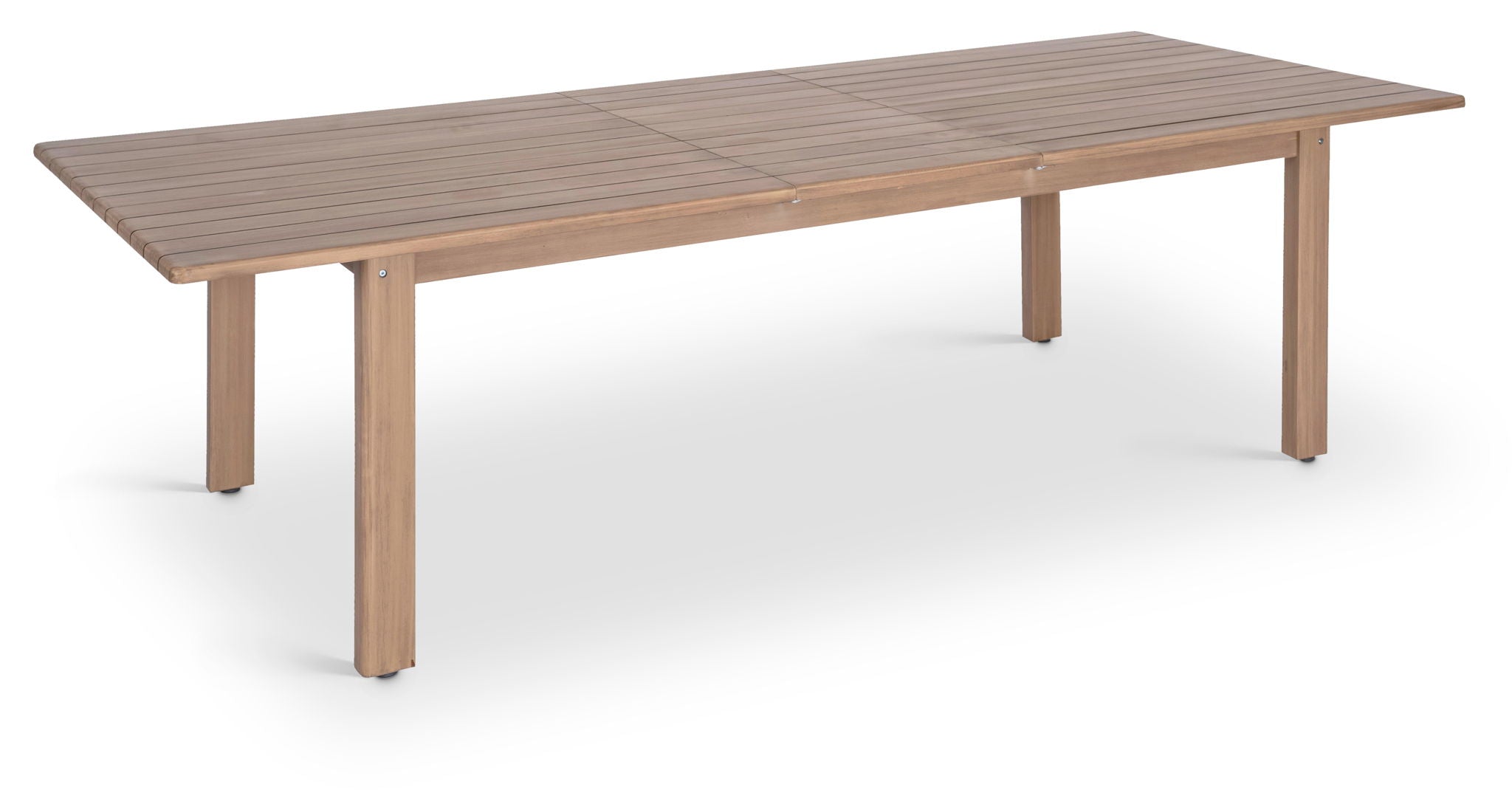 Newport - Acacia Wood 86.75" / 108" Outdoor Patio Dining Table - Natural - Best Buy Furniture