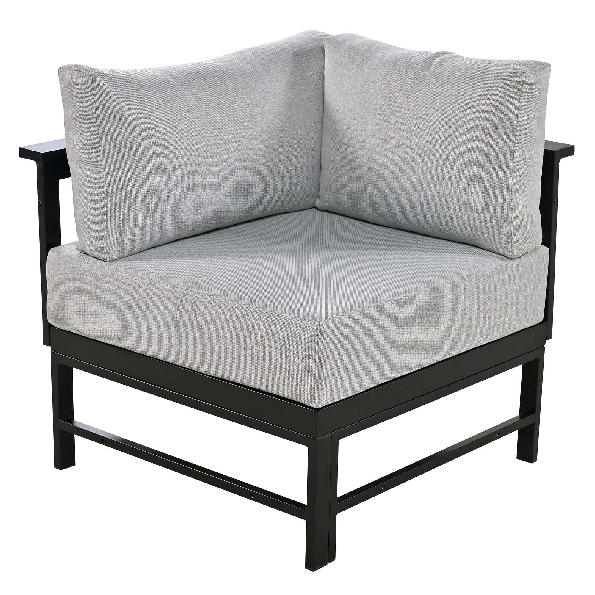 U-shaped multi-person outdoor sofa set, suitable for gardens, backyards, and balconies. - Best Buy Furniture