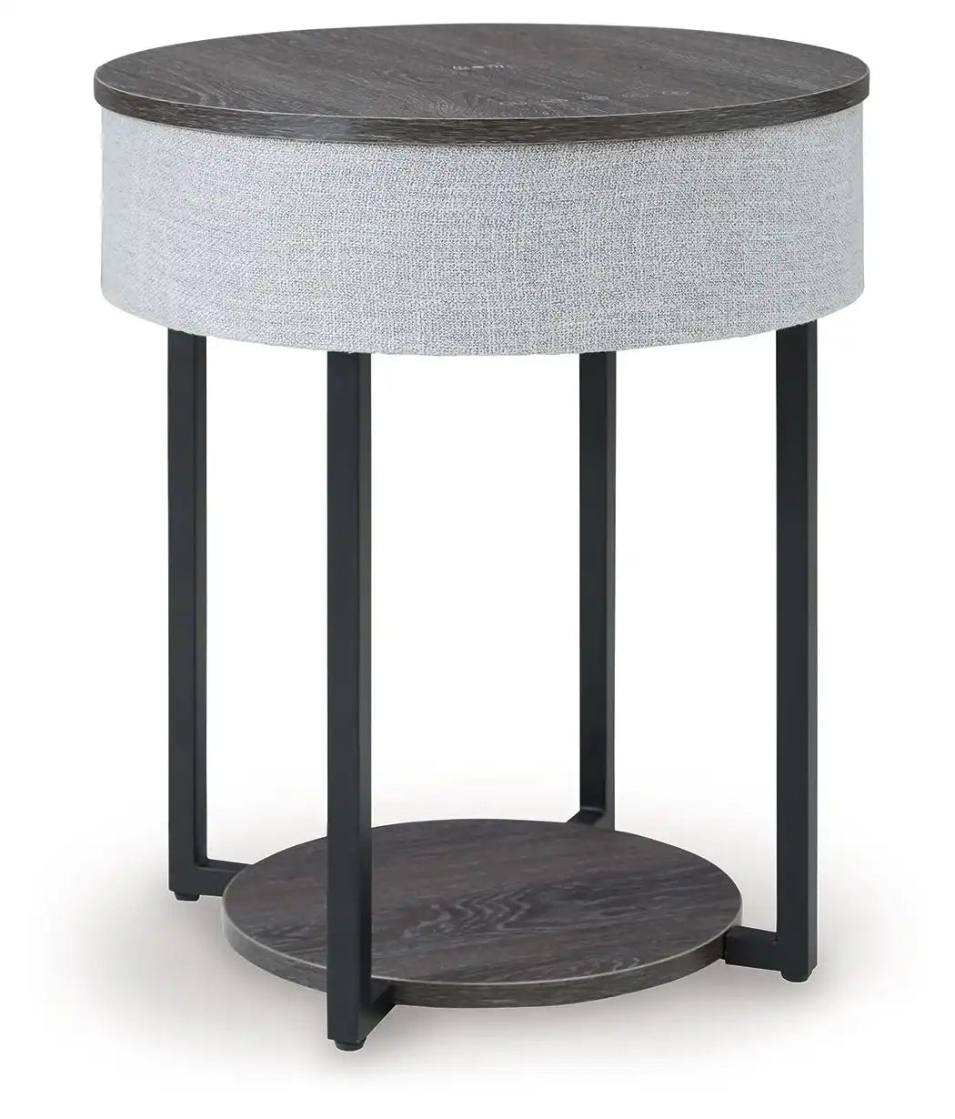 Sethlen - Accent Table - Gray / Black - Best Buy Furniture