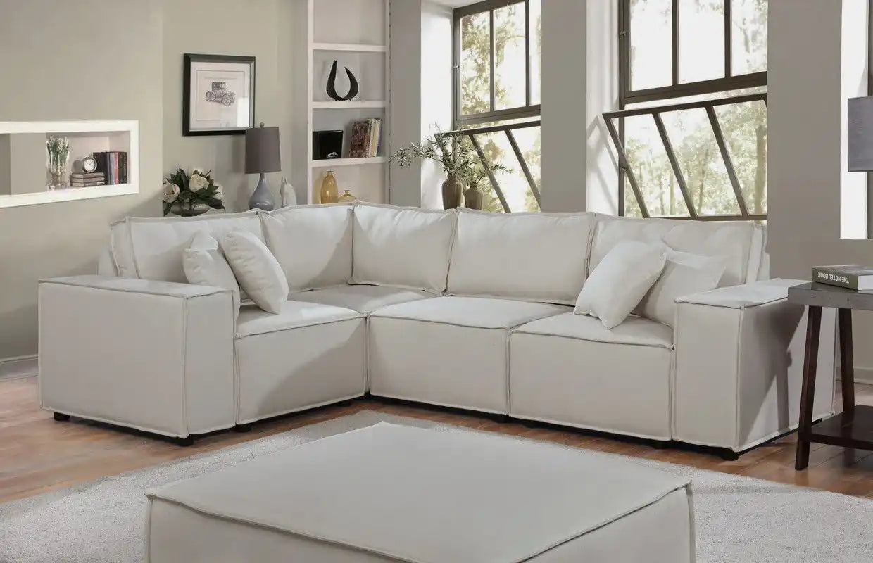 Melrose - Modular Sectional Sofa With Ottoman - Best Buy Furniture