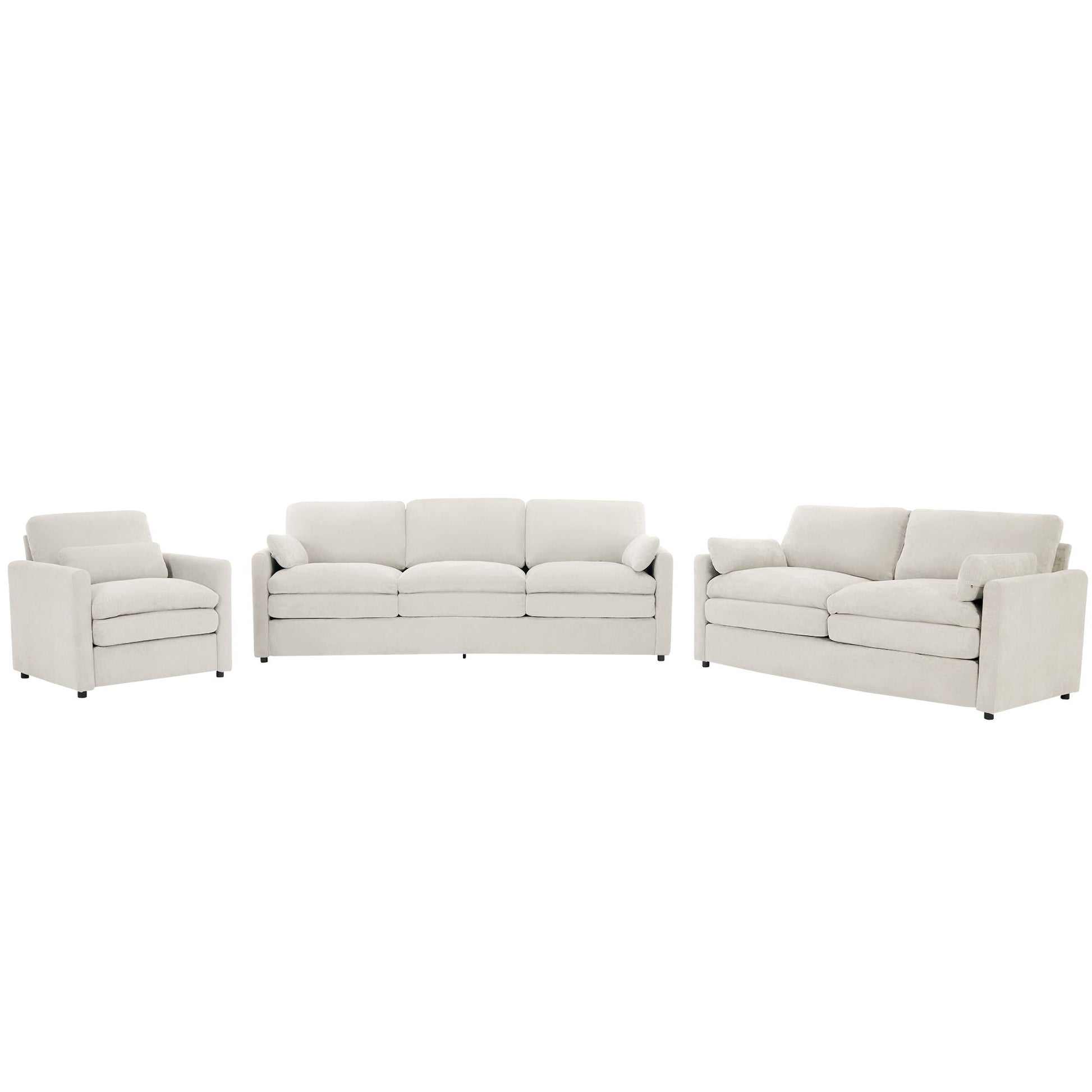 Cozy Upholstered Sofa Set For Living Room - Best Buy Furniture